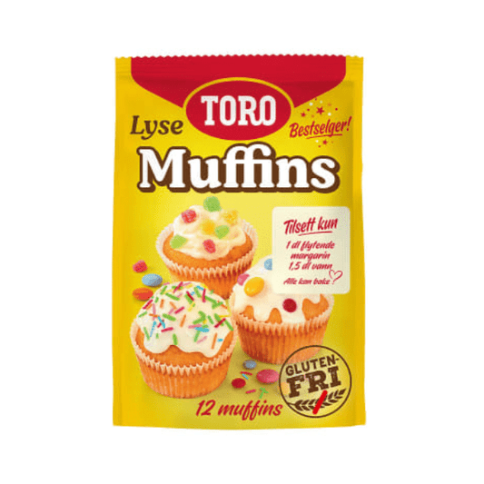 Toro Gluten - Free Plain Muffin Mix 331g – Lyse Muffins - Scandi Candy Swedish Candy Shop