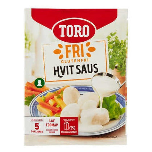 Toro Glutenfree White gravy (Glutenfri hvit saus) 19 grams - Scandi Candy Swedish Candy Shop