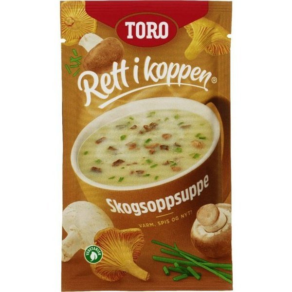 Toro Mushroom soup instant soup 28 grams (Rett i Koppen Skogsopp suppe) - Scandi Candy Swedish Candy Shop