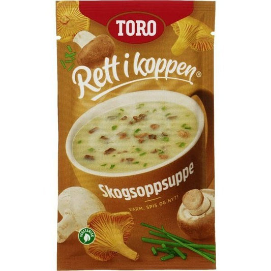 Toro Mushroom soup instant soup 28 grams (Rett i Koppen Skogsopp suppe) - Scandi Candy Swedish Candy Shop