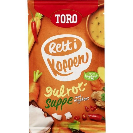 TORO Rett i koppen Gulrotsuppe 22 gram (Instant soup) - Scandi Candy Swedish Candy Shop