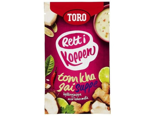Toro rett i koppen Tom Kha Gai Suppe 26 gram (Instant soup) - Scandi Candy Swedish Candy Shop