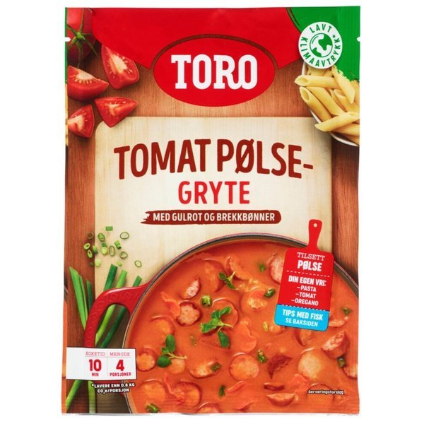 Toro tomato - and sausage stew (Tomat - og pølsegryte) 108 grams - Scandi Candy Swedish Candy Shop
