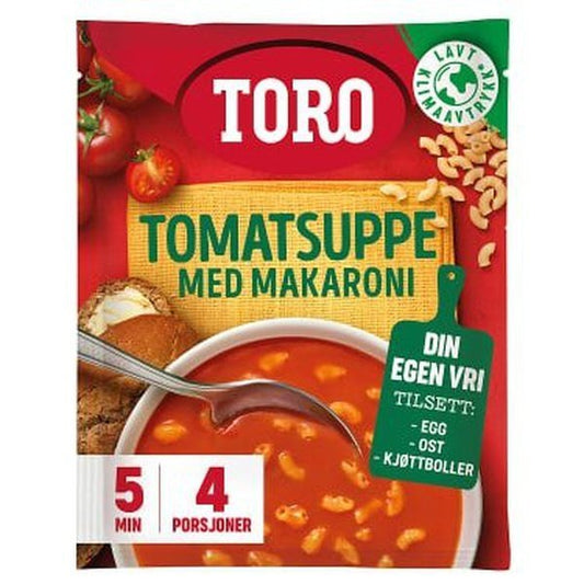 Toro tomatosoup with macaroni 119 grams (Tomatsuppe med makaroni) - Scandi Candy Swedish Candy Shop