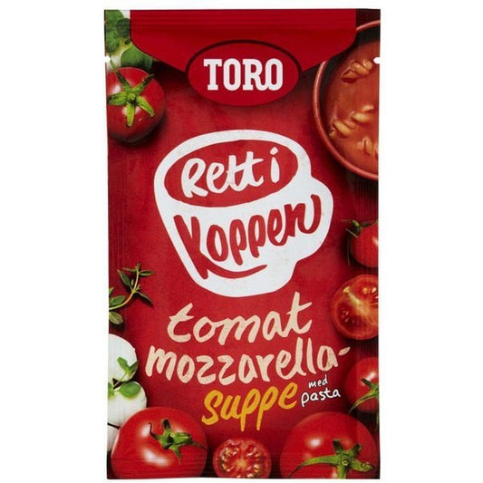 Toro Tomatsuppe M/ Mozzarella 26grams Rett i Koppen (instant soup) - Scandi Candy Swedish Candy Shop