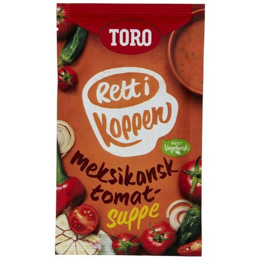 Toro Tomatsuppe Meksikansk 28 grams Rett i Koppen (instant soup) - Scandi Candy Swedish Candy Shop