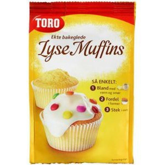 Toro vanilla muffins mix 331 grams (Lyse muffins) - Scandi Candy Swedish Candy Shop