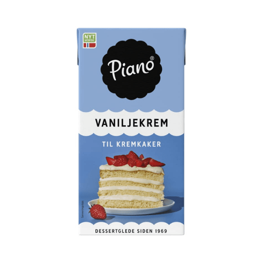 Vanilla Cream 500ml – Vaniljekrem Piano - Scandi Candy Swedish Candy Shop
