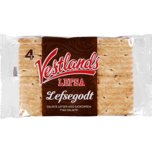 Vestlandslefsa Thick Chocolatecream 4 pieces 230g - Scandi Candy Swedish Candy Shop