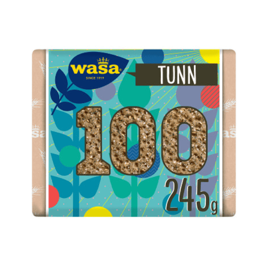 Wasa Crispbread 100 Seeds & Sea Salt 245g – Fiber - Rich Crispbread - Scandi Candy Swedish Candy Shop